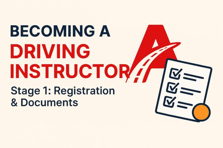 Becoming a Driving Instructor (Stage 1)